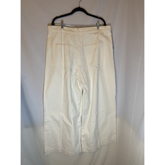 Anthropologie The Odells Reagan Pant White Size 14 NWT - Picture 2 of 6